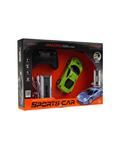 Şarj İstasyonlu Uzaktan Kumandalı Spor Yeşil Araba