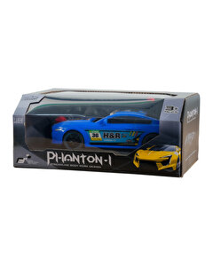 Full Fonksiyon Pilli 1:22 Ölçek Uzaktan Kumandalı Mavi Yarış Arabası