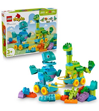 LEGO Duplo 3’ü 1 Arada Tekerlekli Dinozorlar 10451