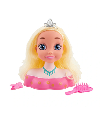 Ellisa Prenses Bebek Büst Seti Sarı Saçlı