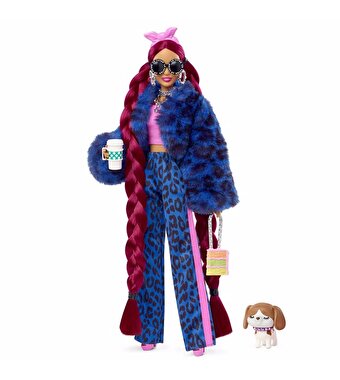 Barbie Extra Pembe Bandanalı Bebek HHN09