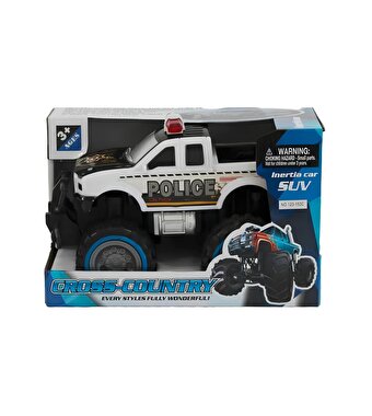 Sürtmeli Modifiye Dev Polis Arazi Aracı Beyaz