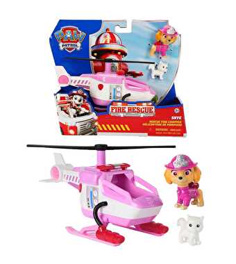 Paw Patrol Fire Rescue Figür ve Kurtarma Aracı Skye