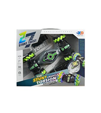 Bileklik Kumandalı Şarjlı Stunt Car Twist Akrobat Araba Yeşil