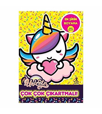 I Love Unicorn En Şirin Boyama Çok Çok Çıkartmalı!