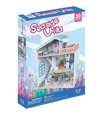 Cubic Fun 3D Puzzle 112 Parça Seaside Villa