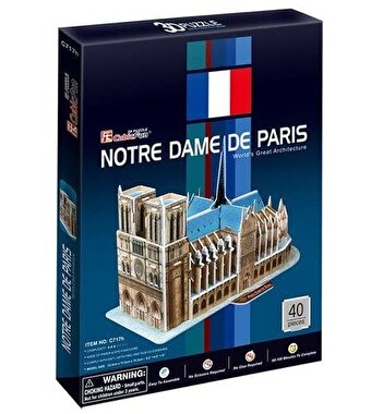 Cubic Fun 3D Puzzle 40 Parça Notre Dame Kilisesi Fransa