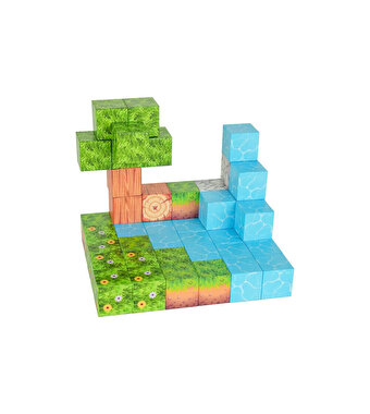 Magnivity Orman Temalı Manyetik Bloklar Kutu 47 Parça