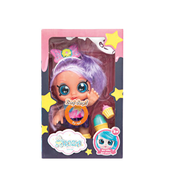 Roza Şeker Kız Mor Etekli Fonksiyonlu Bebek