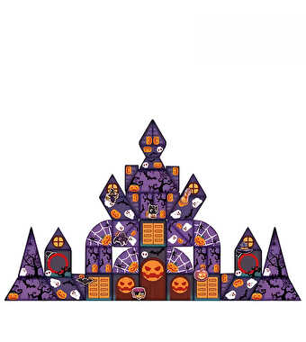 Halloween Temalı Mıknatıslı Manyetik Yapı Blokları 68 Parça