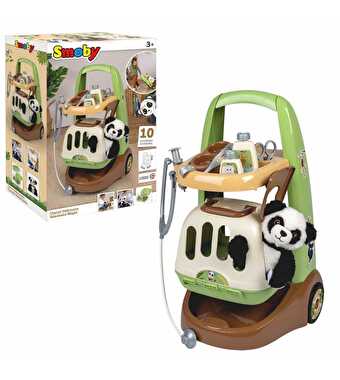 Smoby Veteriner İlk Yardım Arabası ve Panda
