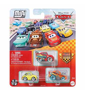 Cars Mini Karakter Arabalar Üçlü Paket JJW61