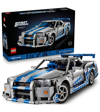 LEGO Technic Daha Hızlı Daha Öfkeli Nissan Skyline GT-R (R34) Araba 42210