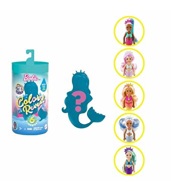 Barbie Color Reveal Renk Değiştiren Sürpriz Chelsea Bebekler Seri 3 GTP53