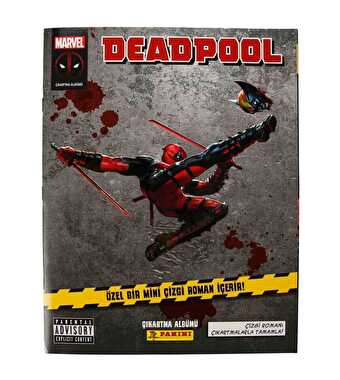 Panini Marvel Deadpool Çıkartma Albümü ve Mini Çizgi Roman Seti