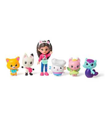 Gabby's Dollhouse The Movie Gabby ve 5 Kedi Figür Seti