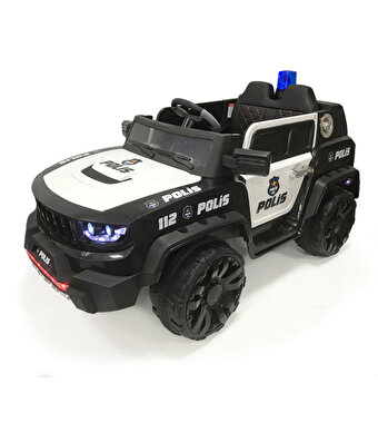 İzni̇k Poli̇s 12 Volt Akülü Araba