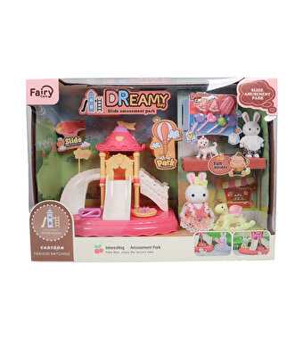 Bay Dreamy Mini Tavşan Kaydıraklı Tavşan Aile Parkı