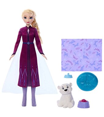 Disney Karlar Ülkesi Elsa Bebek ve Yavru Kutup Ayısı Figür Seti JFG16