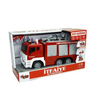 1:12 Ölçekli Sesli Işıklı Merdivenli İtfaiye Kamyonu