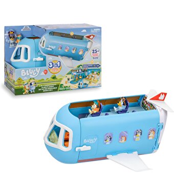 Bluey 3'ü 1 Arada Dönüşen Uçak Oyun Seti