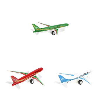 Die Cast Sesli ve Işıklı Çek Bırak Uçak