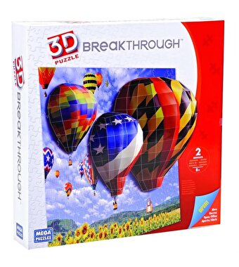 3D Puzzle 200 Parça Breakthrough Balonlar