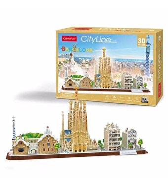 Cubic Fun Barcelona İspanya 3D Puzzle 186 Parça