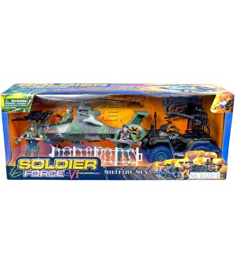Atv ve Helikopterli Askeri Oyun Seti D1234