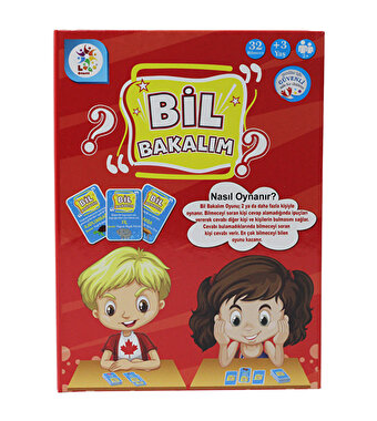 Bil Bakalım Eğitici Eğlenceli Oyun Seti