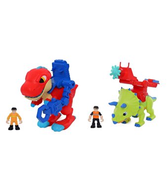 Dino Troop Kids Triceraptor ve T-Rex Figürleri
