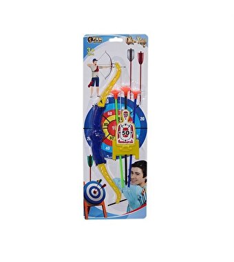 Kartela Ok Yay Seti Küçük Mavi Sarı