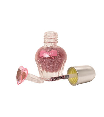 Lukky Su Bazlı Parlak Lila Konfeti Soyulabilir Oje