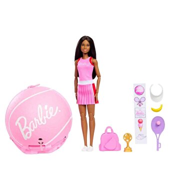Barbie Team Barbie Roll & Reveal Tenisçi Bebek ve Aksesuarları JMY56