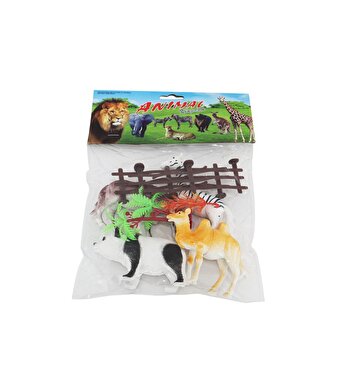Poşetli 4 Parça Oyuncak Hayvan Seti