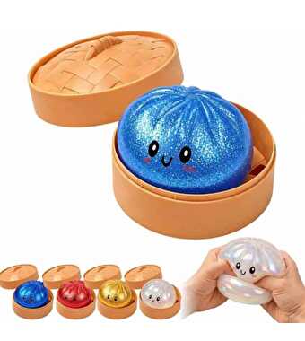 Dumpling Squishy Sürpriz Simli Renkli Sürpriz Paket