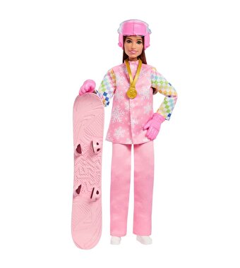 Barbie Kariyer Bebeği Snowboard Sporcusu Bebek JKF78