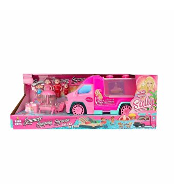 Sally'nin Sevimli Karavanı Figürlü Oyun Seti Toz Pembe