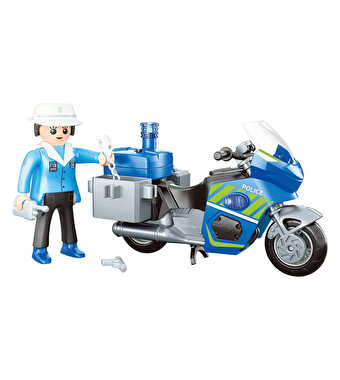 Power Planet 66303 Polis Motosikleti Yapım Seti D