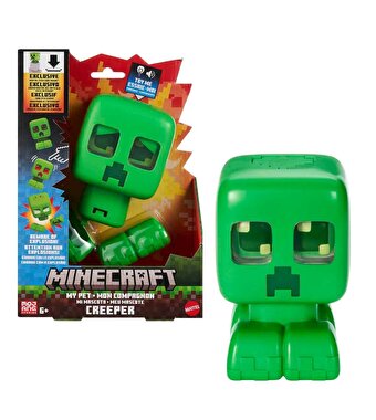 Minecraft Sesli ve Işıklı Evcil Creeper Figürü JGX49