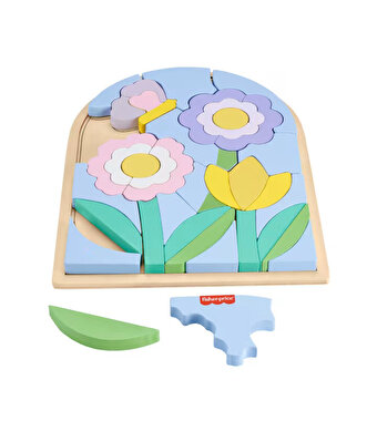 Fisher Price Ahşap Çiçek Yapboz Blokları HXT97