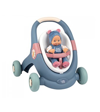 Little Smoby Baby Walker 3'ü 1 Arada Yürüteç ve Bebeği