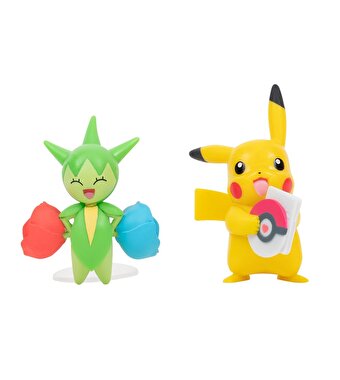 Pokemon Battle 2'li Figür Seti Pikachu ve Roselia