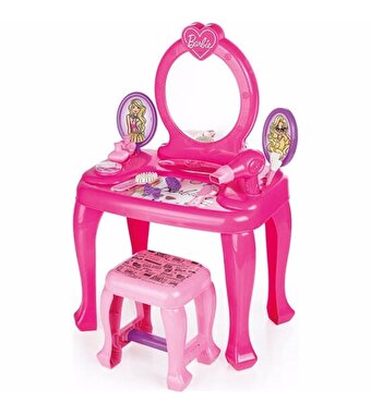 Barbie Ayaklı Makyaj Masası ve Sandalye Seti