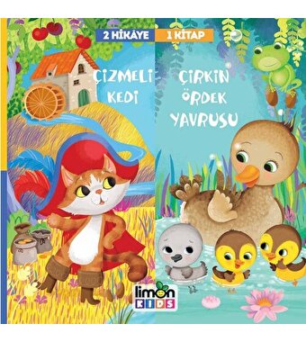 2 Hikaye 1 Kitap Çizmeli Kedi Çirkin Ördek