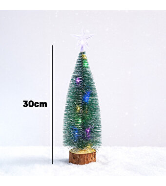 Led Işıklı Mini Yılbaşı Çam Ağacı 30 Cm