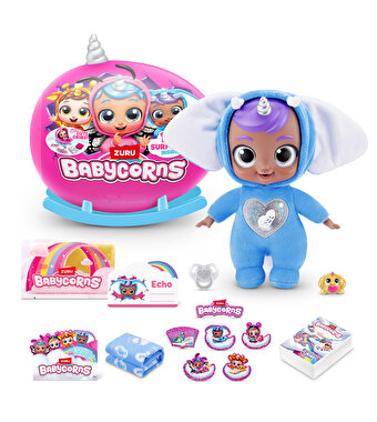 Rainbocorns Sevimli Sürpriz Bebek 92107 Gri Boynuz