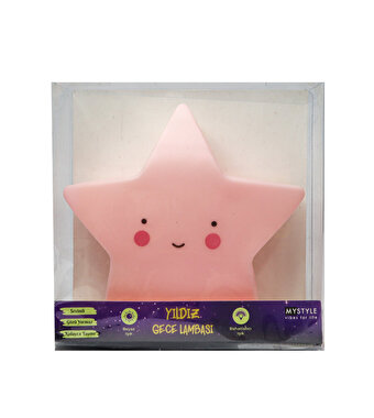 MyStyle Gece Lambaları Pembe Renkli Oda Işığı Yıldız