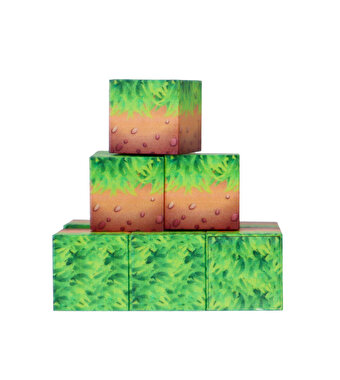 Magnivity Manyetik Bloklar Çimli Toprak Desenli Blok 9 Parça