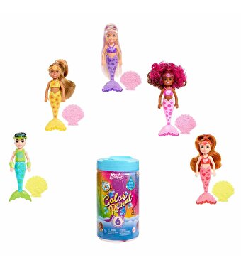 Barbie Color Reveal Renk Değiştiren Sürpriz Chelsea Gökkuşağı Deniz Kızı HDN75